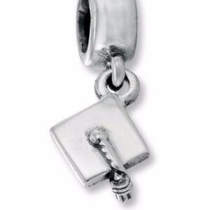Pandora Retired Graduation Cap Hat Charm